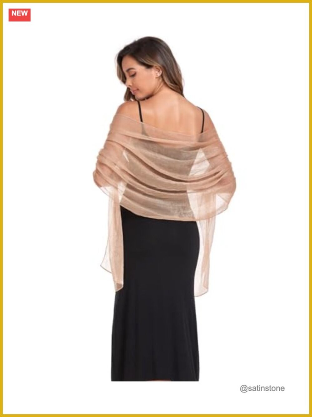 Sparkly Sheer Shawl Wrap Women Lightweight Evening Formal Cover Up